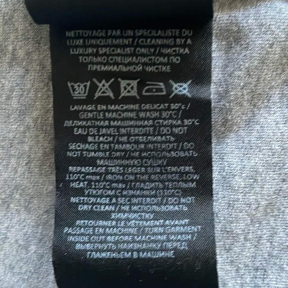 Balmain Paris Flock and print logo unisex grey cotton t shirt, size M - Picture 5 of 8